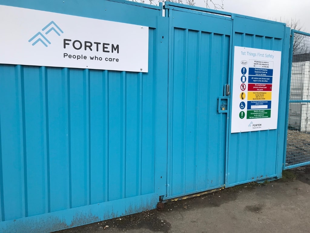 Fortem Steel Hoarding Access Gate