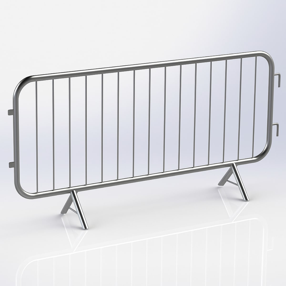 Pedestrian Barriers Silver Pedestrian Barriers