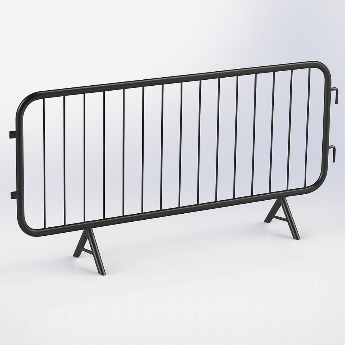 Pedestrian Barriers Black Black Pedestrian Barriers