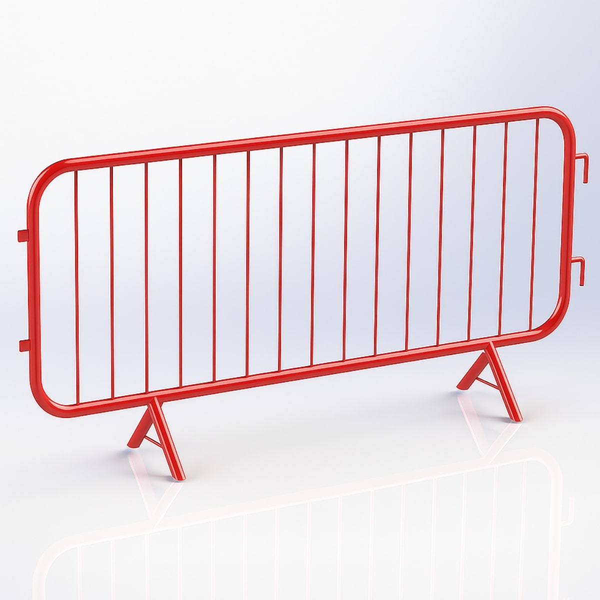 Pedestrian Barriers Red Red Pedestrian Barriers