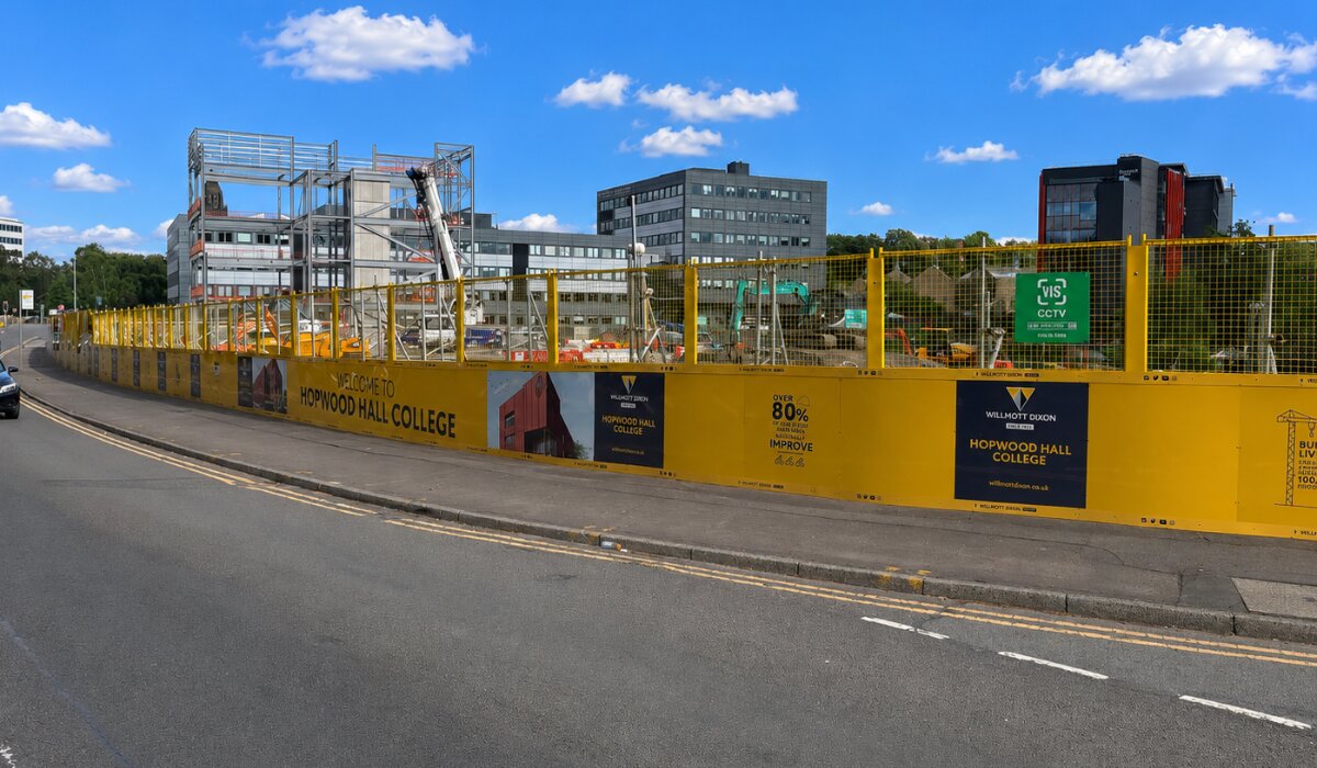 Bespoke Temporary Steel Hoarding Installation