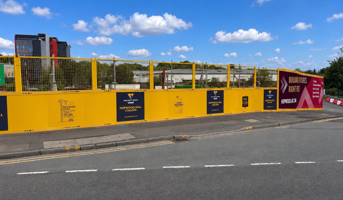 Hopwood Hall College Hoarding