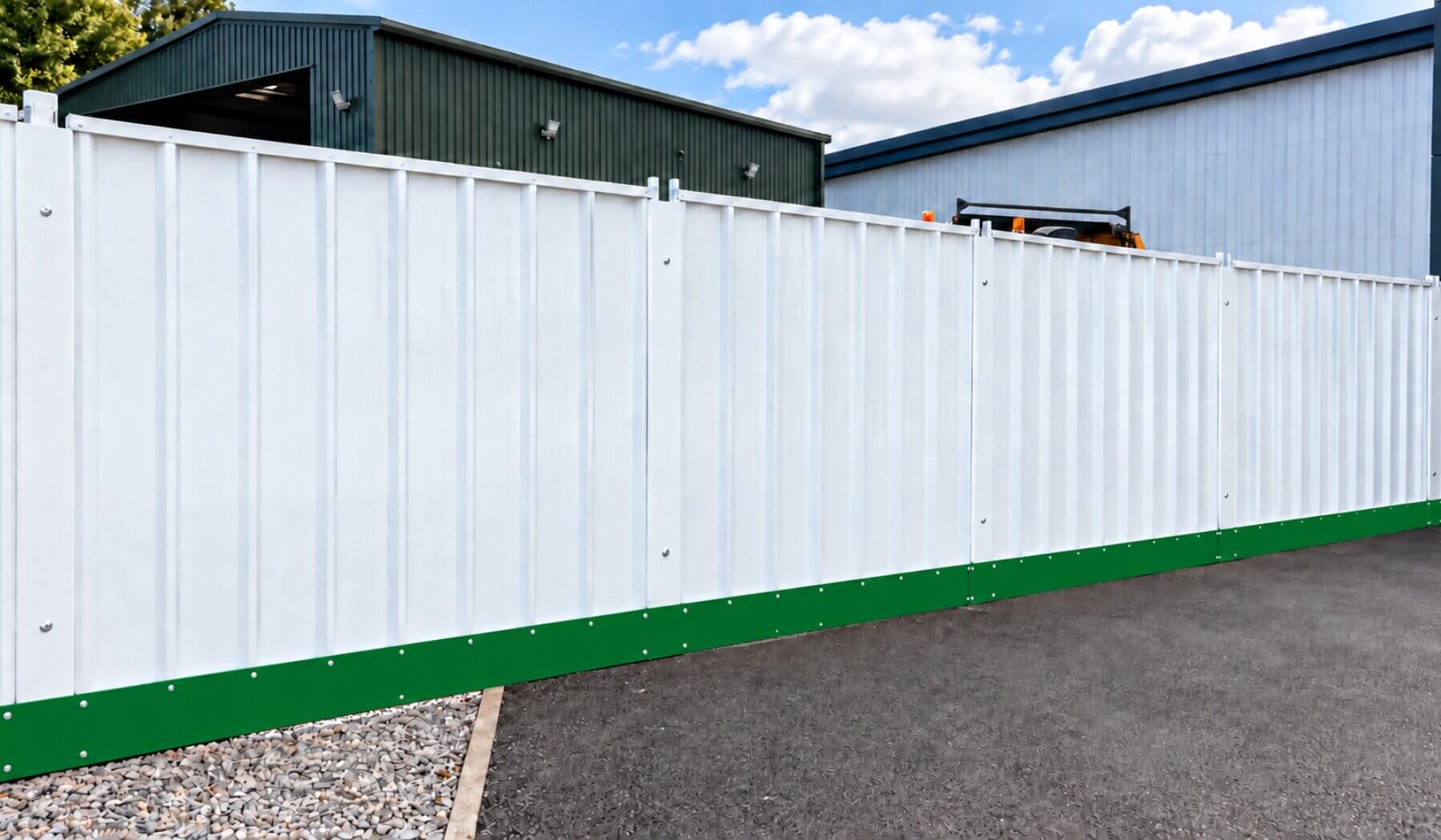 Reusable site hoarding prepared for redeployment on another project